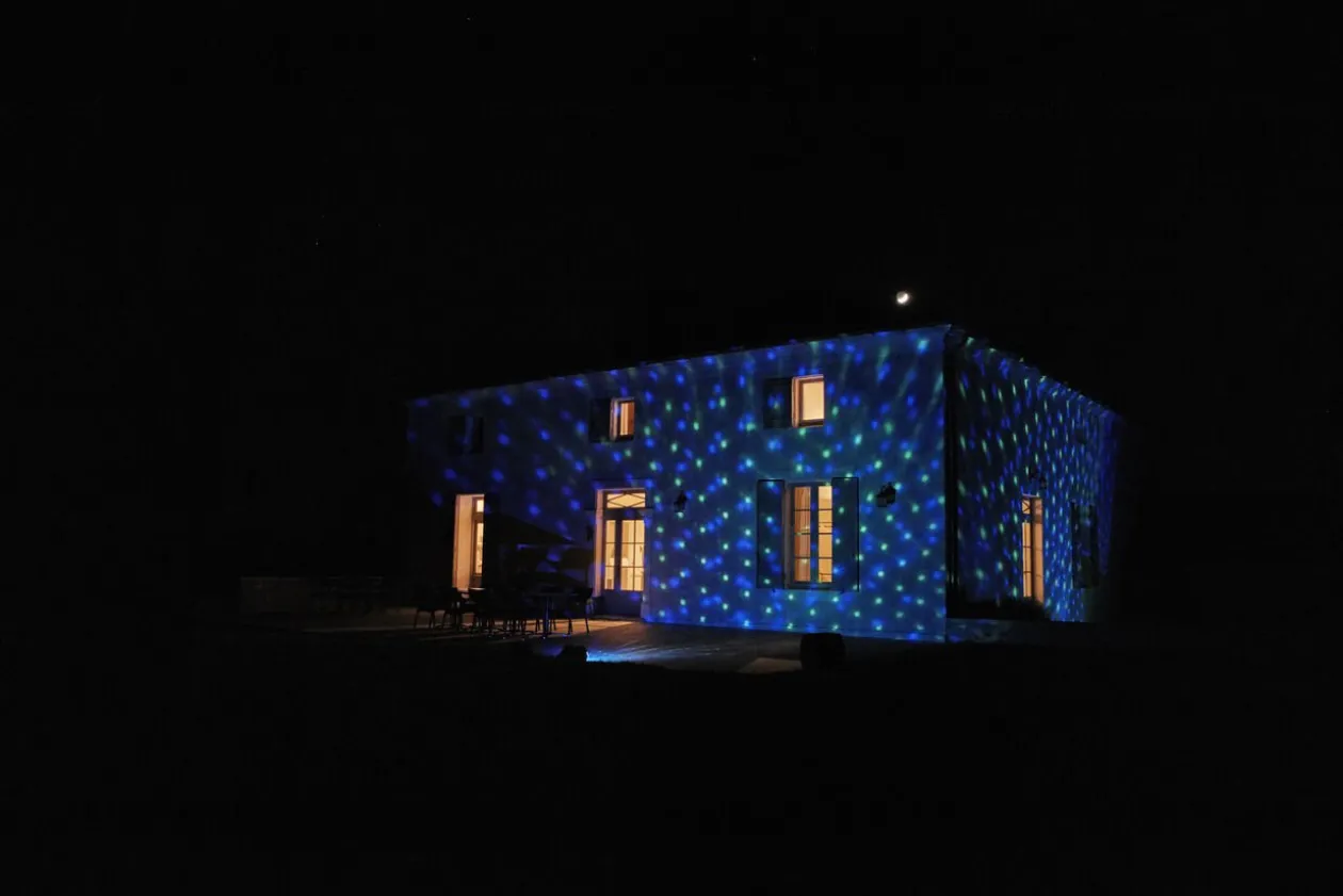 Projecteur LED 10 motifs effet chute de neige animé et fixe