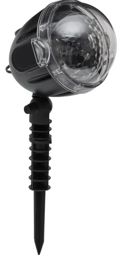 Projecteur LED 9 motifs flocons étoiles animé et fixe