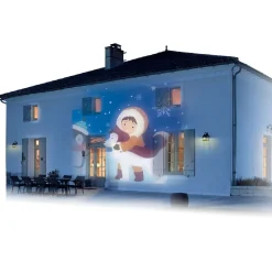 Projecteur LED extérieur animé et musical thème hiver Noël
