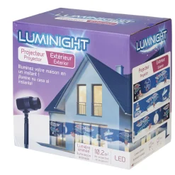 Projecteur LED extérieur animé thème hiver Noël