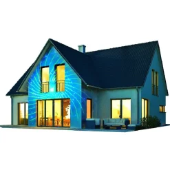 Projecteur Motion Laser Luminight tourbillons bleu et vert