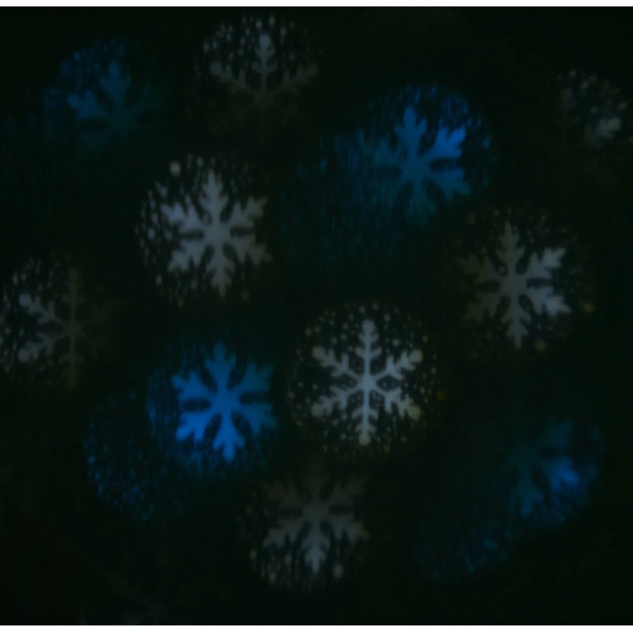 Projecteur Solaire motif flocon de neige LED Animé bleu blanc