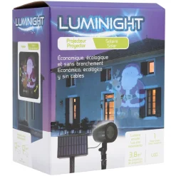 Projecteur solaire Noël animé 2 LED