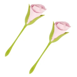 Présentoir serviette papier forme tige verte fleur