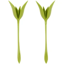 Présentoir serviette papier forme tige verte fleur