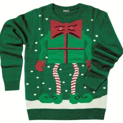 Pull noël lumineux adulte vert