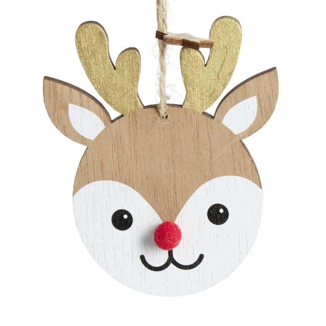 Renne à suspendre en bois "Mon 1er Noël" H11,5cm