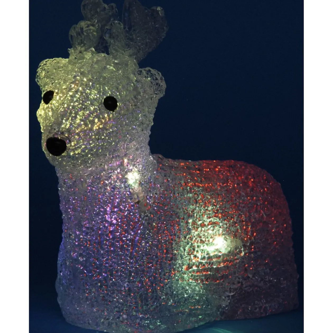 Renne Lumineux 5 Led multicolore H17 cm