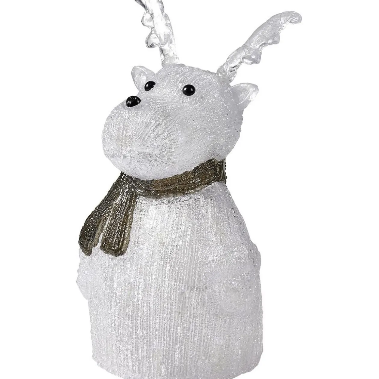 Renne lumineux acrylique H33cm 40 LED blanc froid