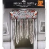 Rideau décoration de porte halloween ensanglanté
