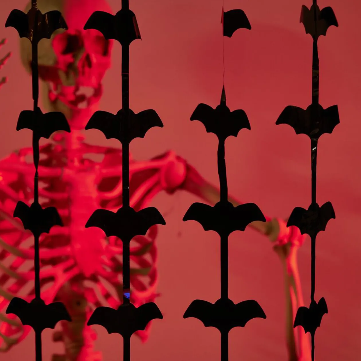 Rideau de porte Halloween fil chauve-souris 100xH200cm