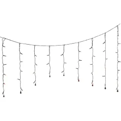 Rideau lumineux Halloween 50 LED orange L135xH70cm