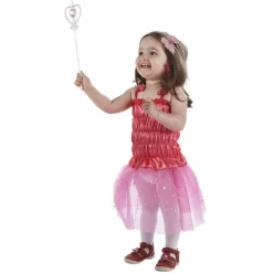 Robe de princesse x3 blanc rose clair et fuchsia