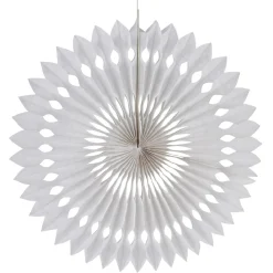 Rosace blanche à suspendre