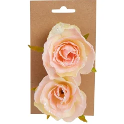 Rose à clipser x2 - Ø5x9,5cm