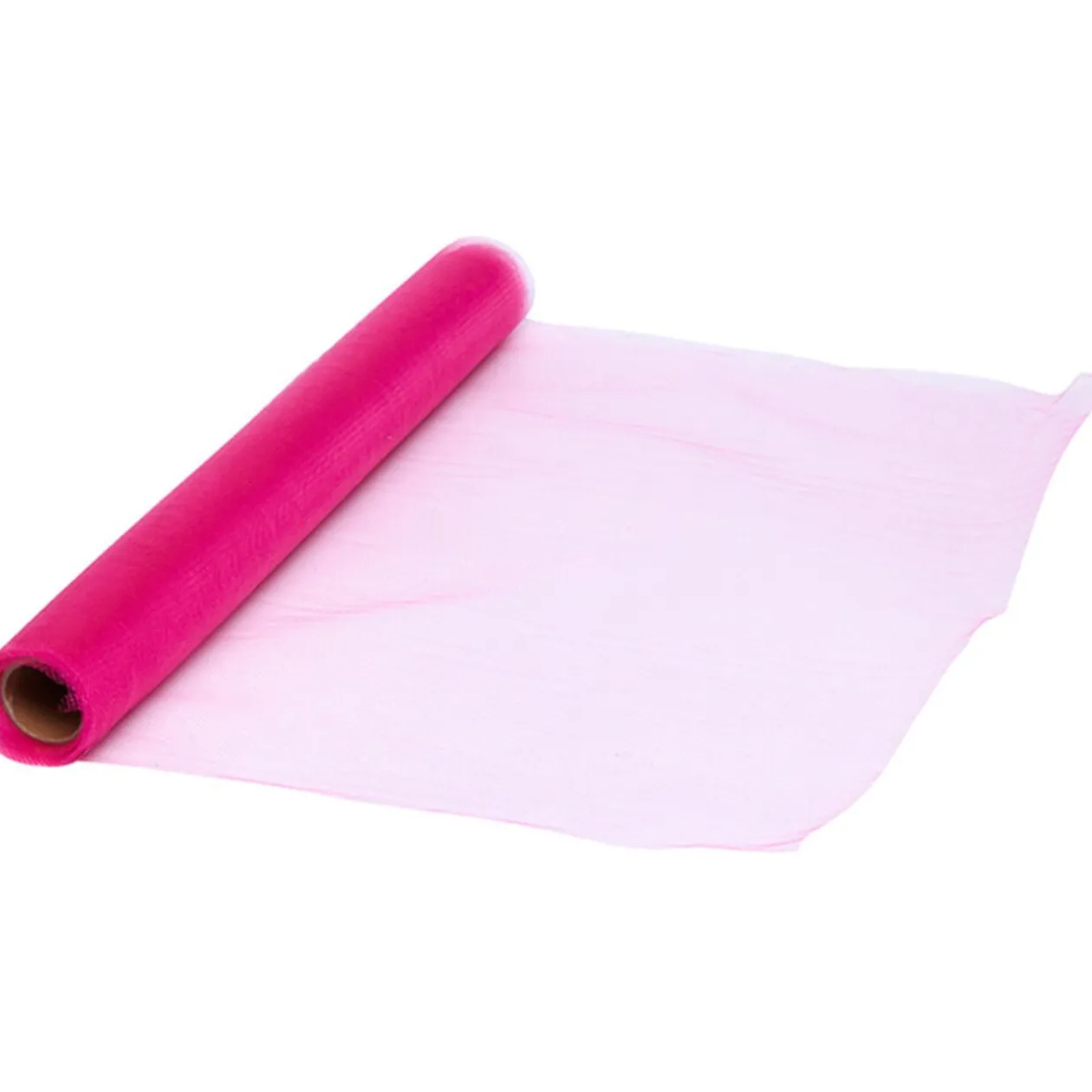 Rouleau de tulle rose fuchsia 5 m