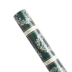 Rouleau papier cadeau Noël 2m vert ou doré à motifs - 2 modèles
