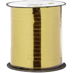 Ruban bolduc métallique rouge doré ou argenté 182 mètres