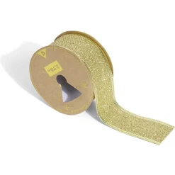 Ruban pailleté doré 2,7m