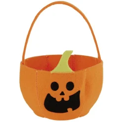 Sac à bonbons Halloween citrouille orange 35xH58cm