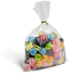 Sac à bonbons pochette transparente x20 avec lien