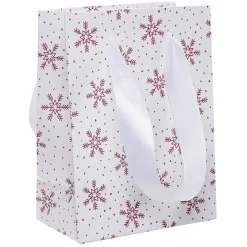 Sac à cadeau petit format thème nature vert, brun ou rouge