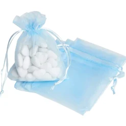 Sac à dragées bleu x5