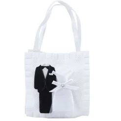 Sac à dragées design mariés x4