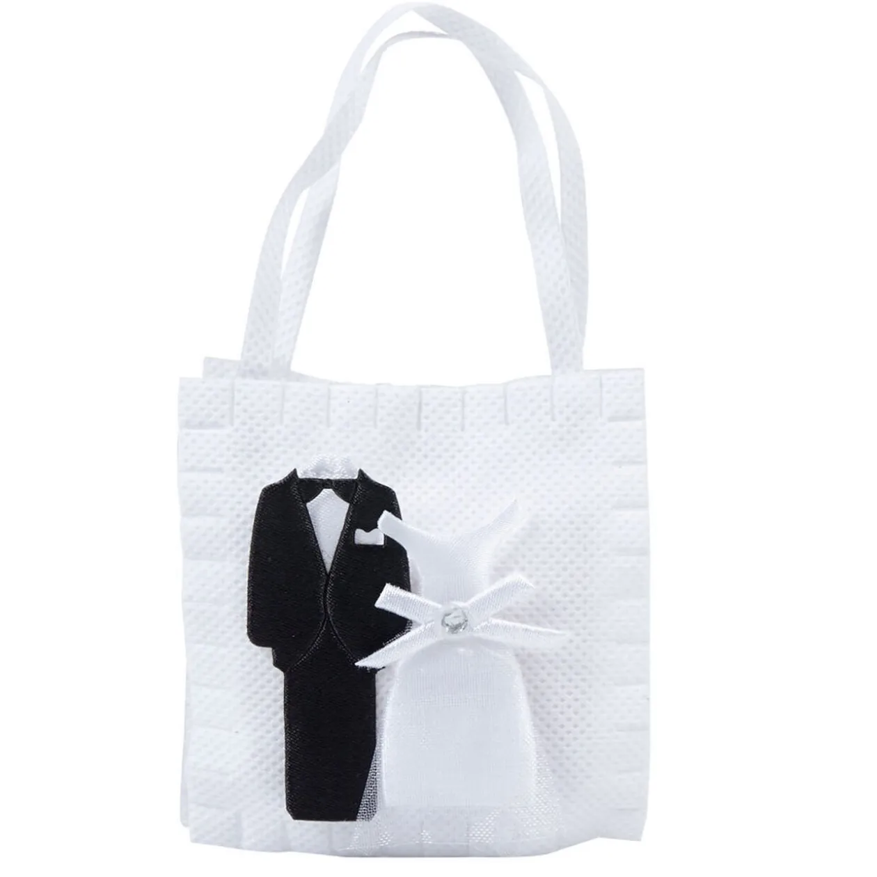 Sac à dragées design mariés x4