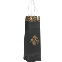 Sac cadeau bouteille design baroque