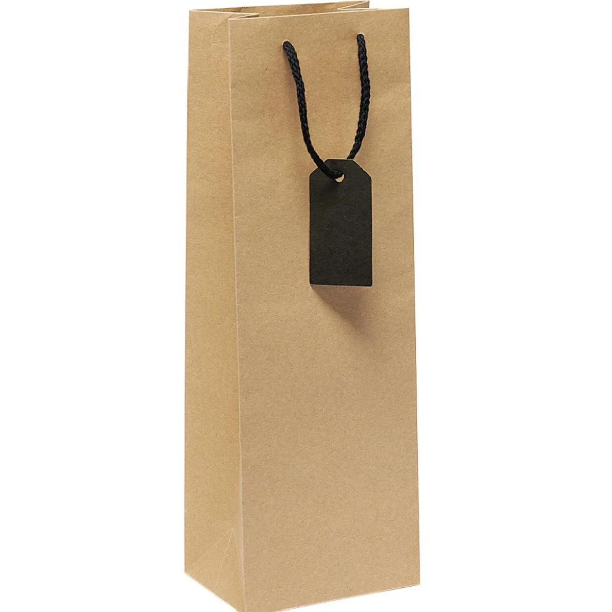 Sac cadeau bouteille Kraft marron