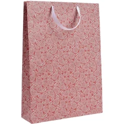 Sac cadeau de Noël motif traditionnel taille L