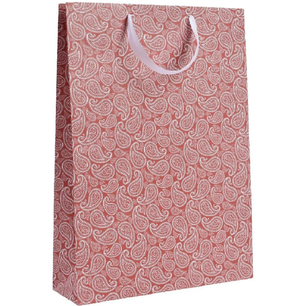 Sac cadeau de Noël motif traditionnel taille L