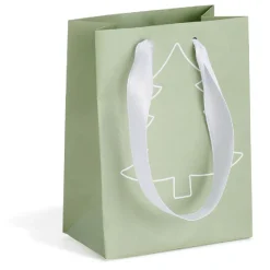 Sac cadeau motif jardin d'hiver taille S