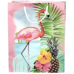 Sac cadeau motif tropical