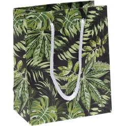 Sac cadeau motif tropical petit modèle