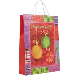 Sac cadeau multicolore Noël grand modèle