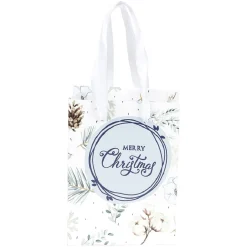 Sac cadeau Noël Jardin d'Hiver L14X6 cm