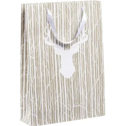 Sac cadeau Noël motif nature Taille L L33xH46cm