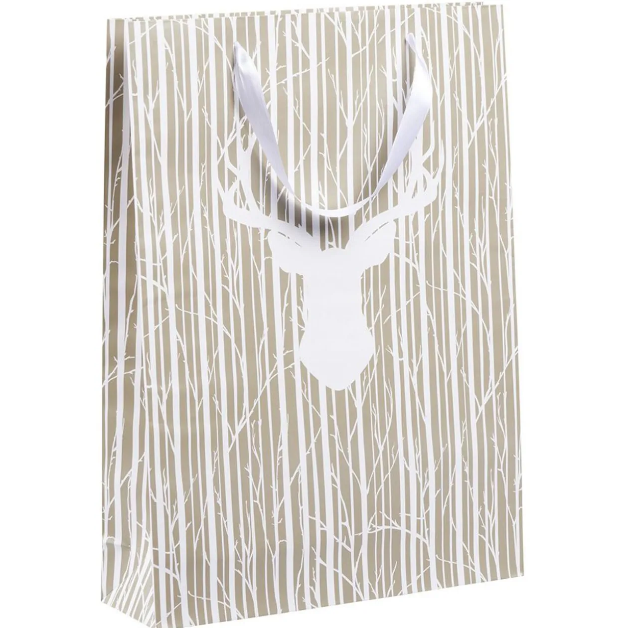 Sac cadeau Noël motif nature Taille L L33xH46cm