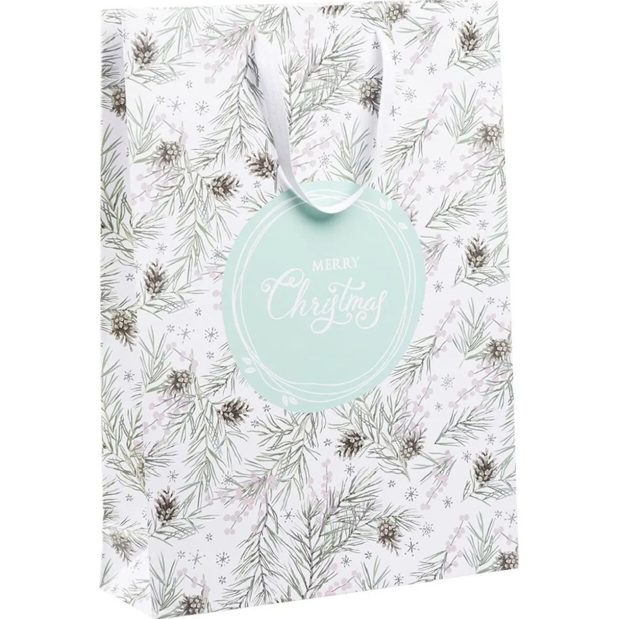 Sac cadeau Noël motif nature Taille L L33xH46cm