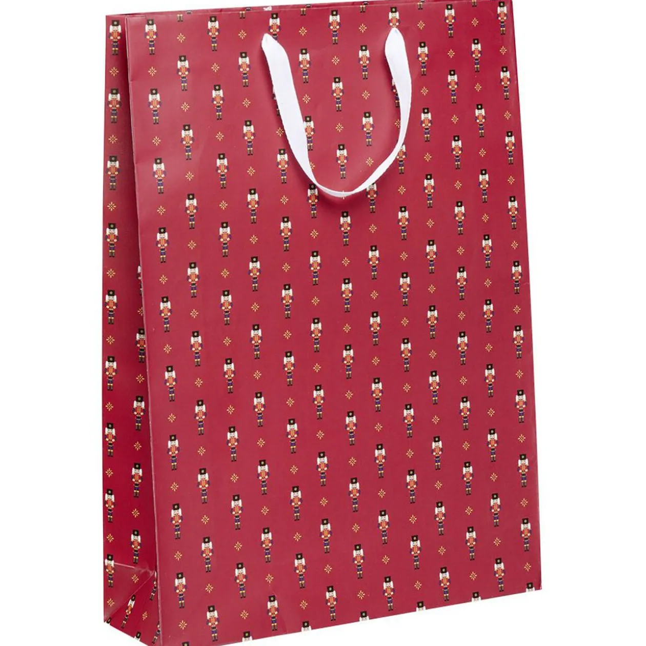 Sac cadeau Noël motif traditionnel Taille L L33x46cm
