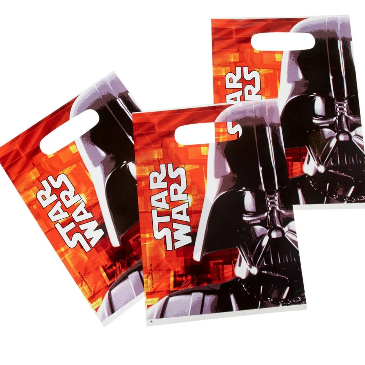 Sac cadeau plastique anniversaire Star Wars x6
