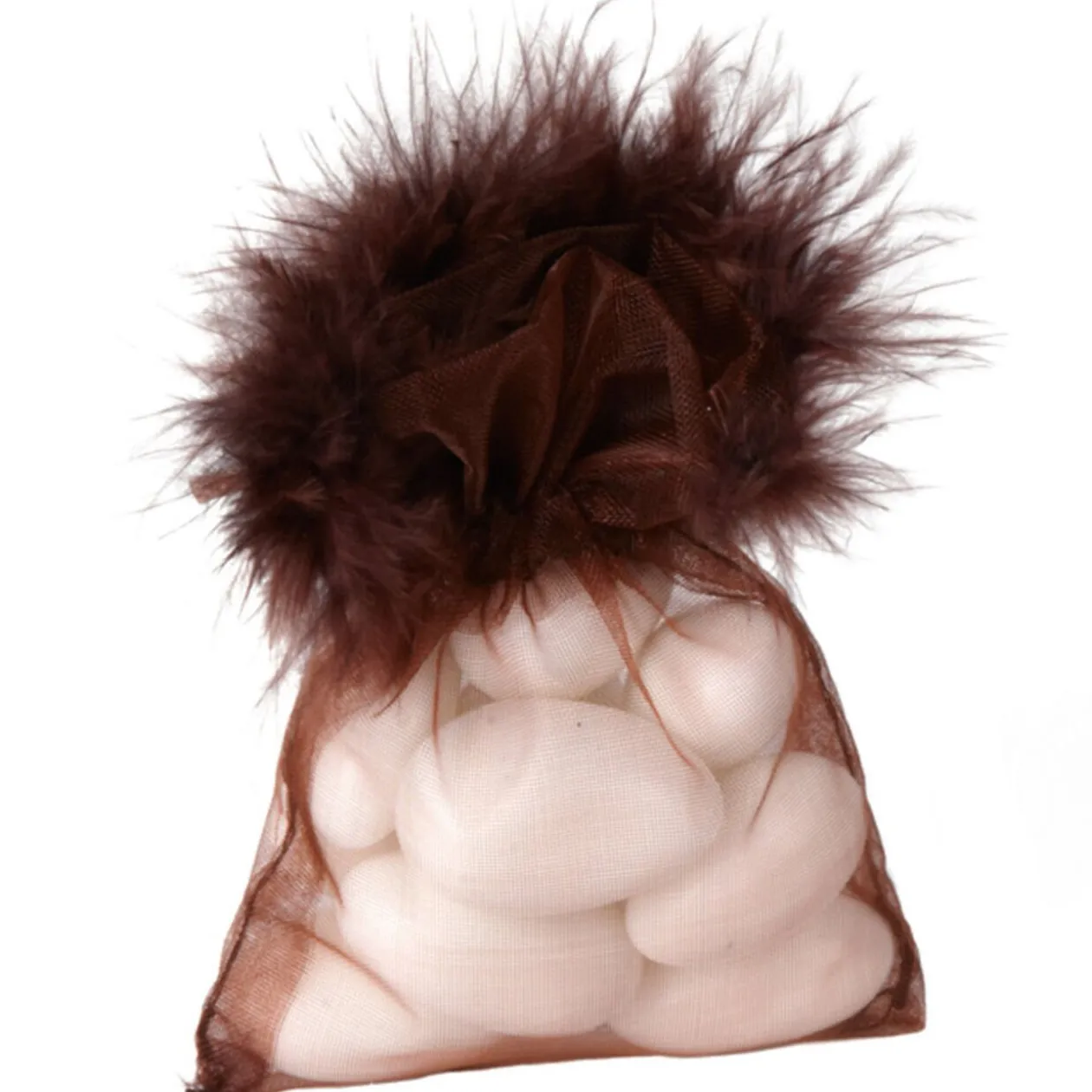 Sac chocolat à dragées x6