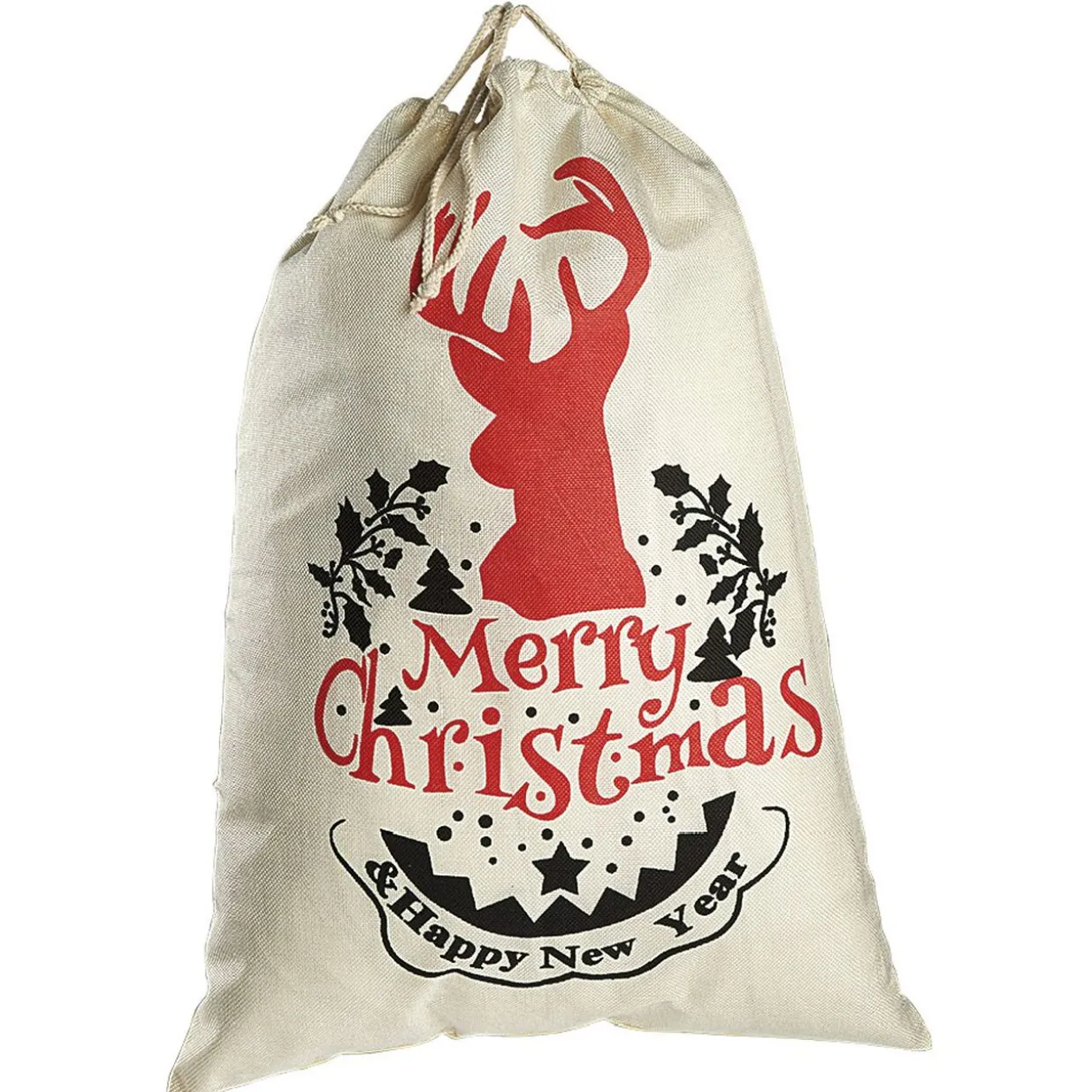 Sac de Père Noël en tissu