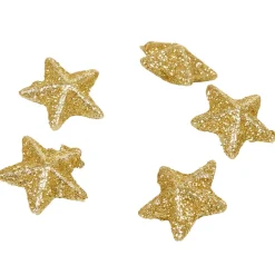 Sachet déco minis étoiles dorées pailletées Noël