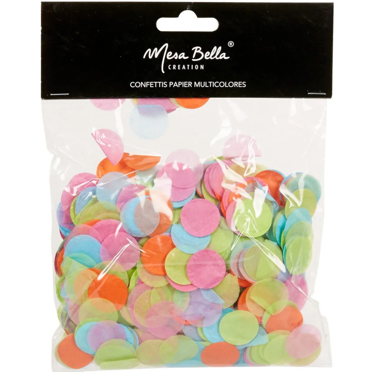 Sachet de confettis multicolores