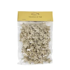 Sachet de minis étoiles dorées Noël