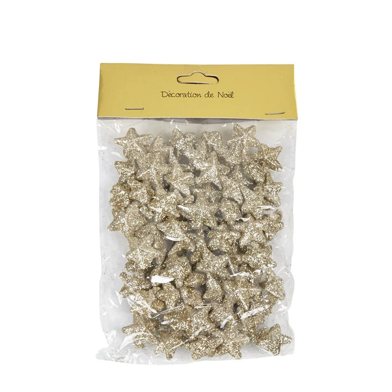 Sachet de minis étoiles dorées Noël