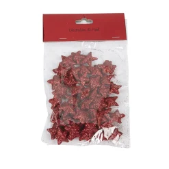 Sachet de minis étoiles rouges Noël